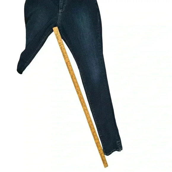 Slo Mid Rise Skinny Jeans Women's SIze 34 Dark Blue Denim Stretch - Picture 11 of 15